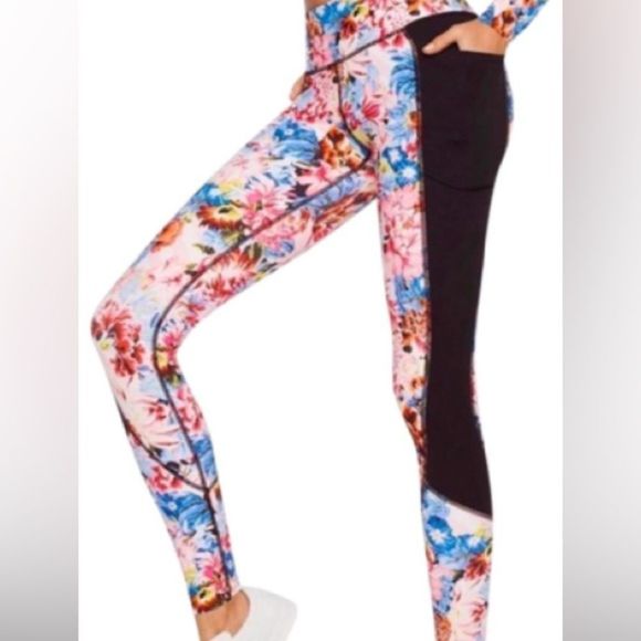 Victoria's Secret x Mary Katrantzou Total Knockout Tight Floral Athletic Legging - Picture 1 of 8